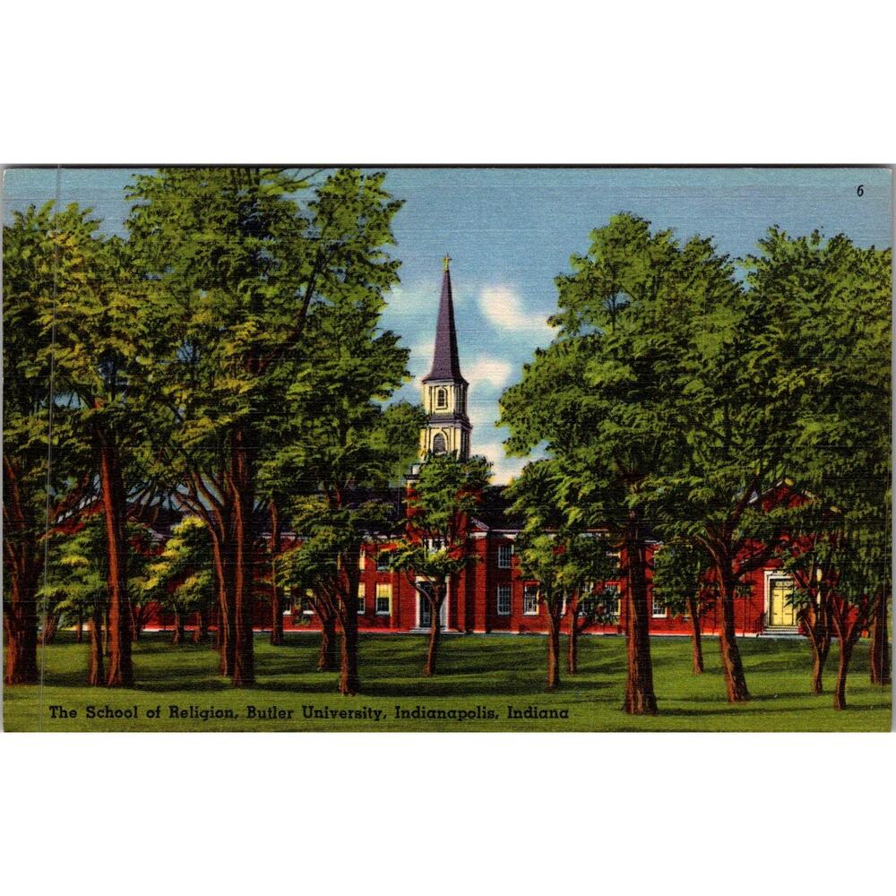 The School of Religion Butler University Indianapolis Vintage Postcard SP17-23
